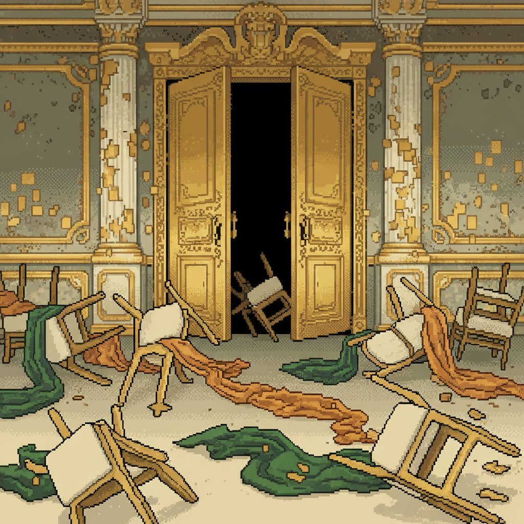 Fleeing the Gilded Hall